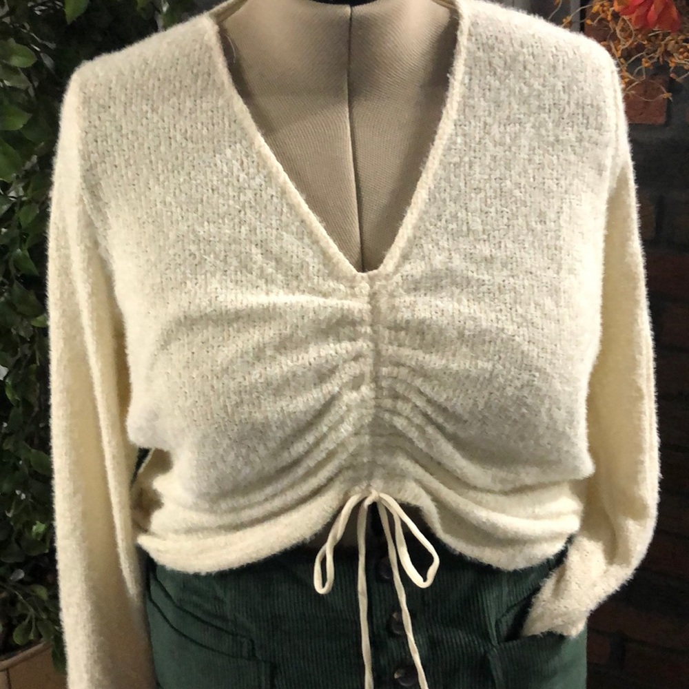 Ruched sweater